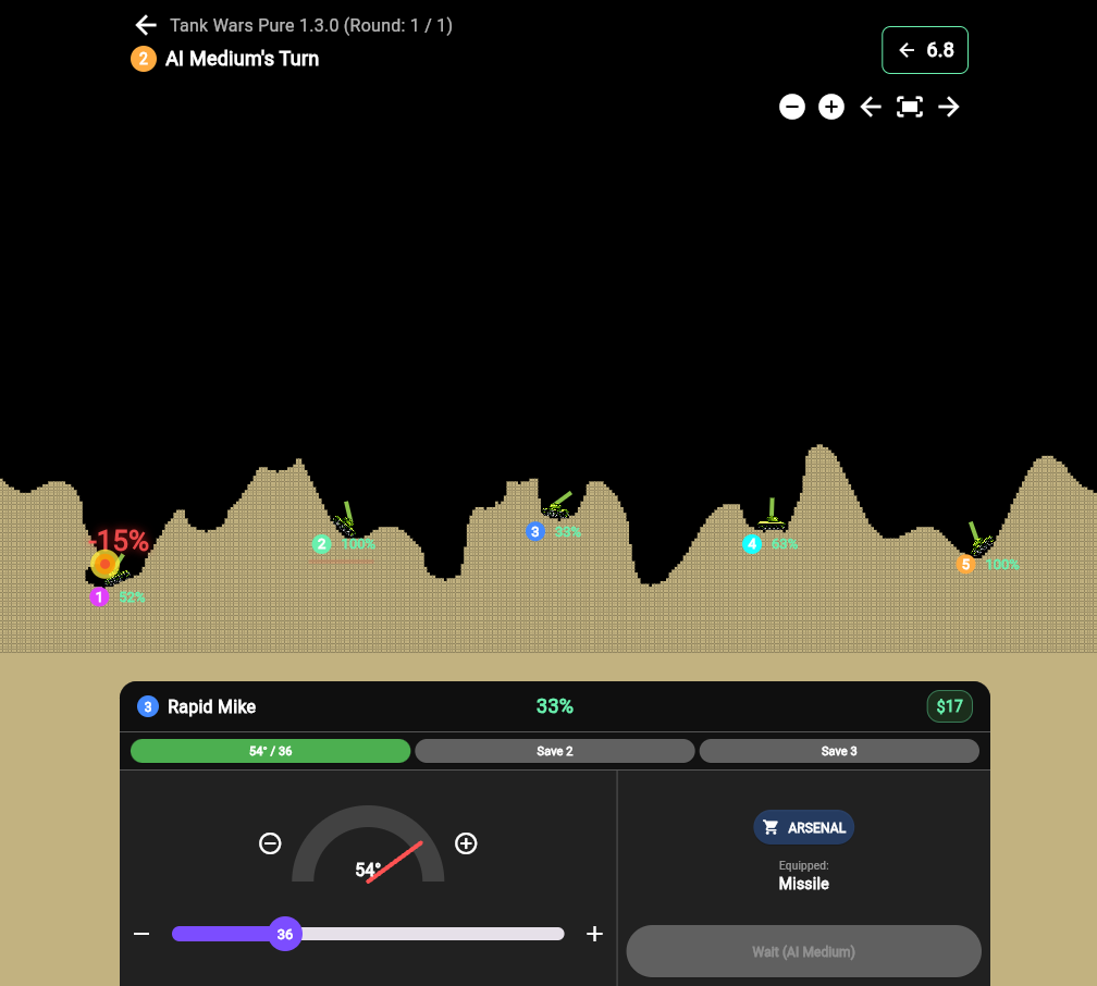 Tank Wars Screenshot 1