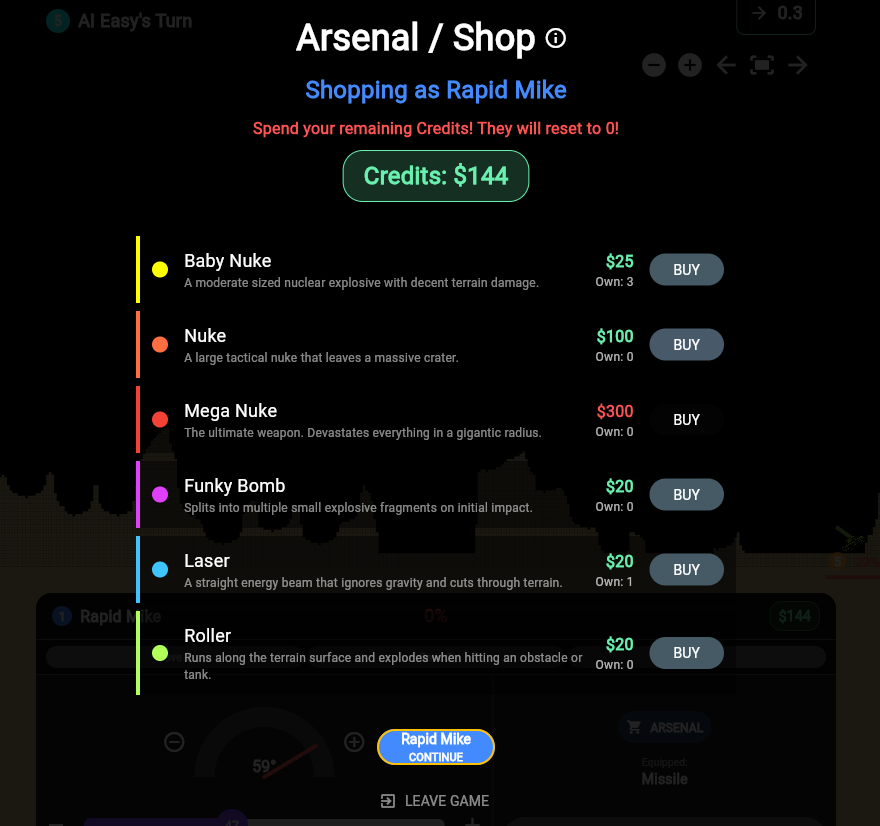 Tank Wars Screenshot 2