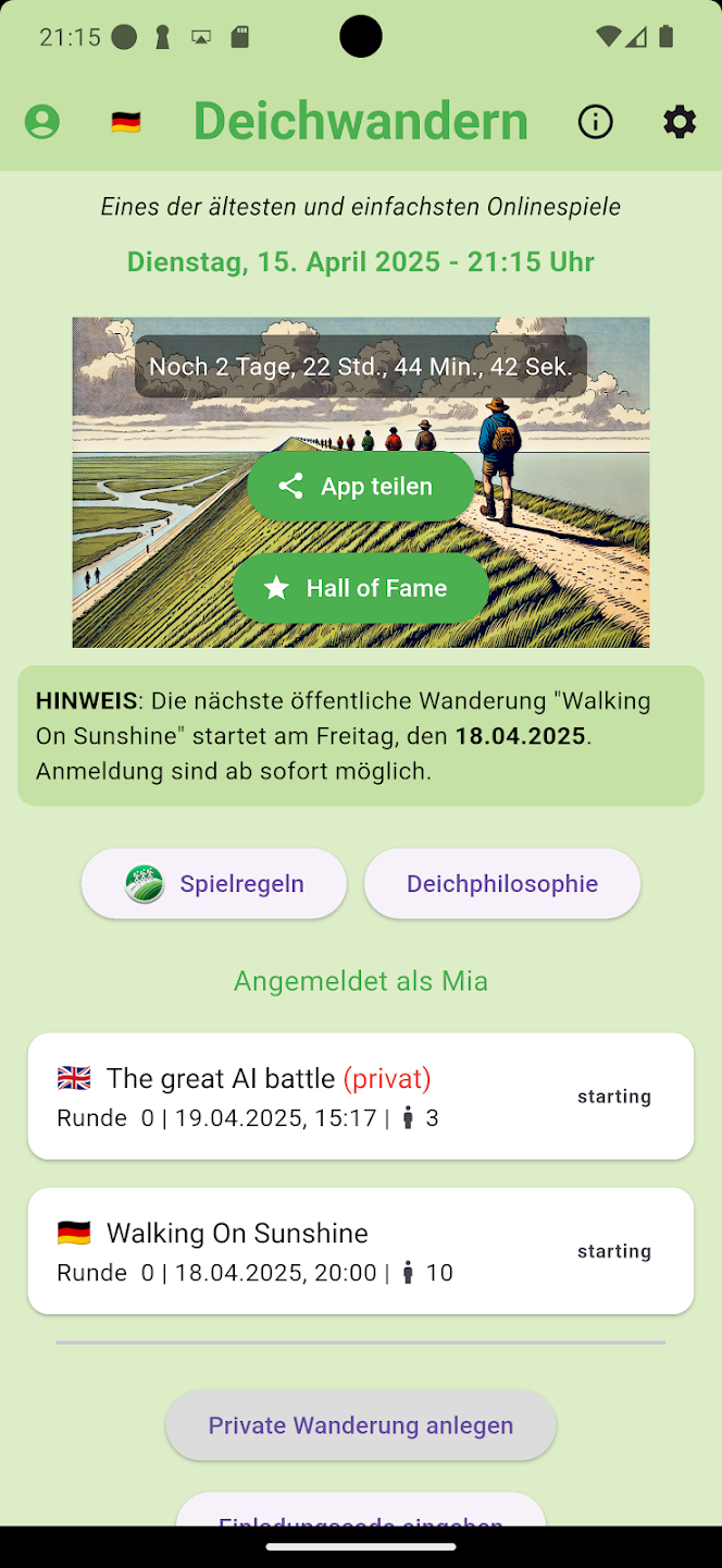 Deichwandern Screenshot 1